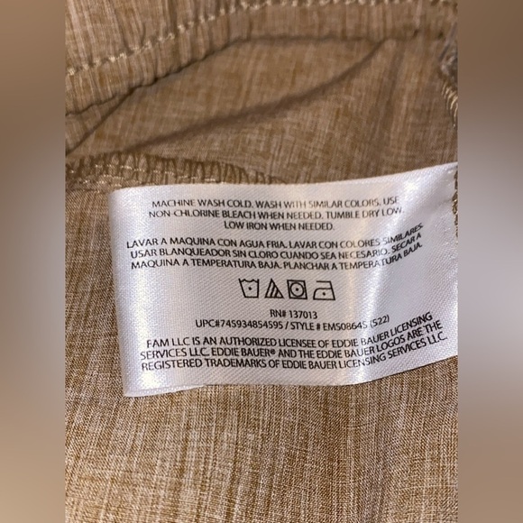 Eddie Bauer Men Short Water Resistance Stretch Woven Tech XXL Gorpcore UPF50 NEW - Picture 7 of 9